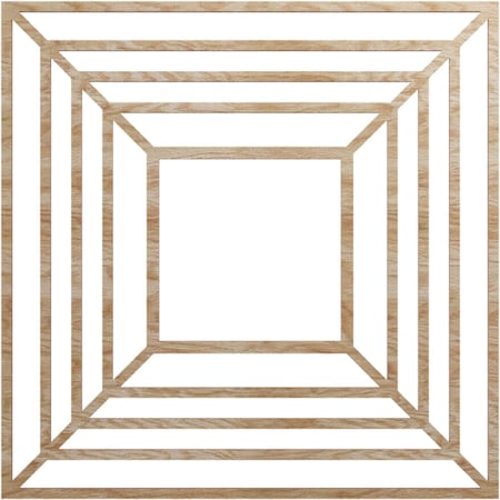 Ekena Millwork Raven Wood Fretwork Pierced Ceiling Medallion, Red Oak, 26"OD x 9 1/2"ID x 1/4"T CMWP26X26X0250RARO